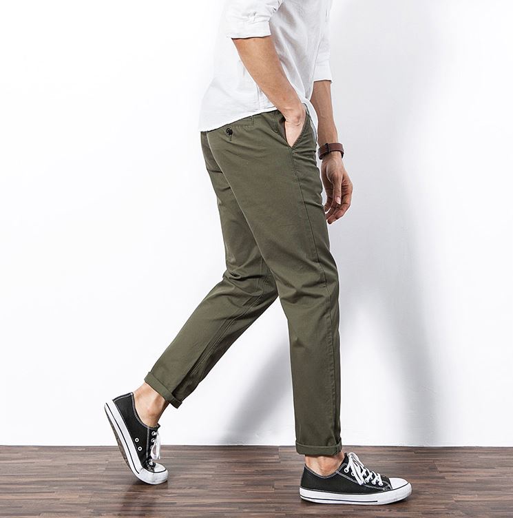 Men's Green Cotton Jeans – Effortless Style & All-Day Comfort!