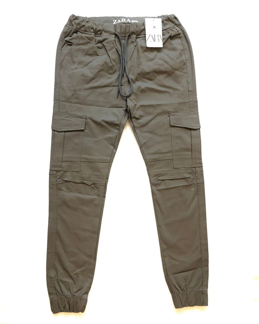 Relaxed Fit Cargo Pants in Attractive Dark Grey Color