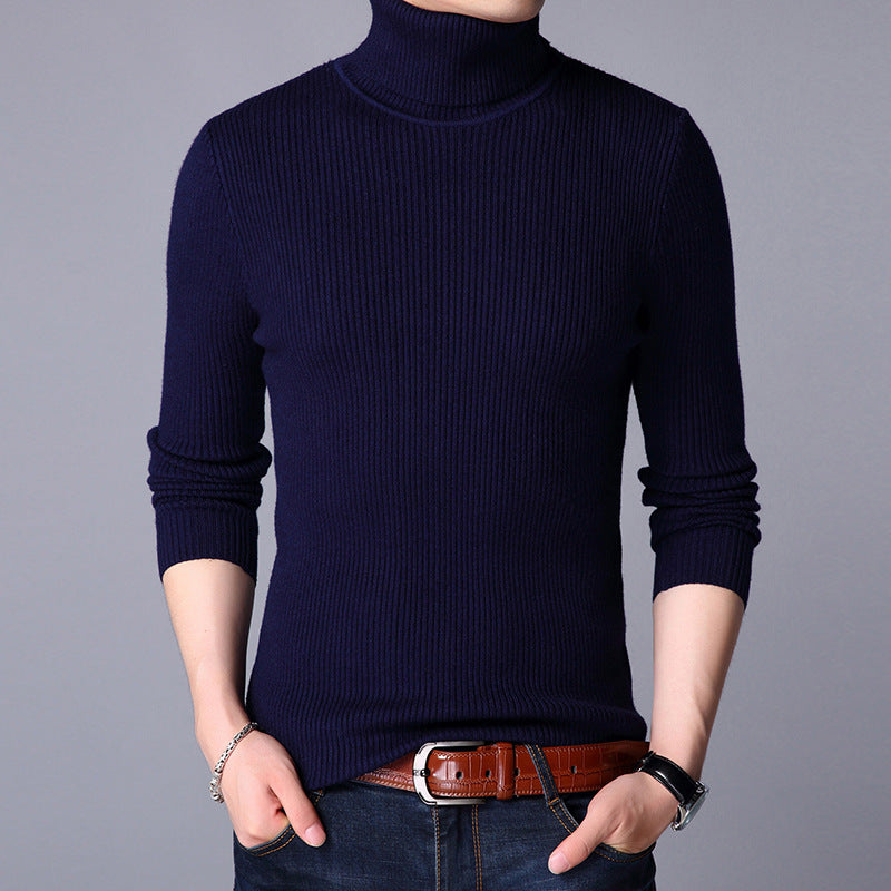 High Neck for Men in Blue color | Stretchable and Stylish