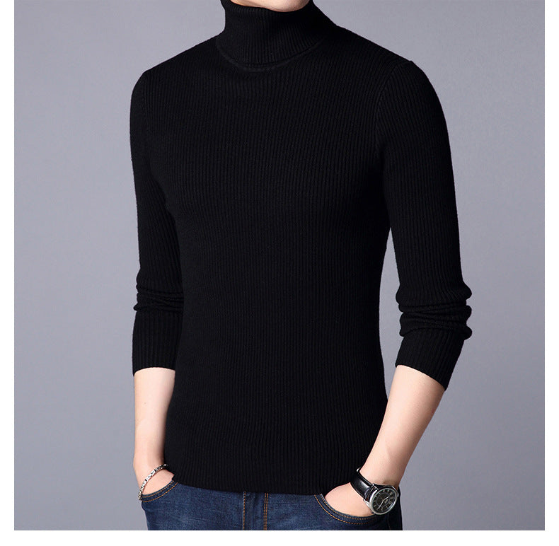 High Neck for Men in Black color | Stretchable and Stylish