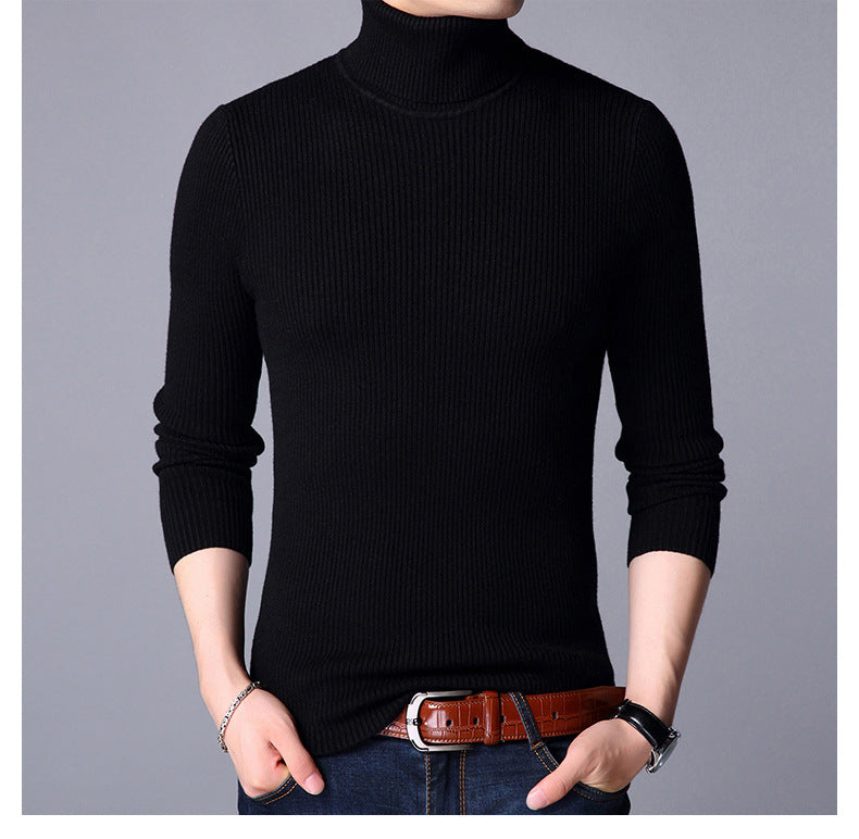 High Neck for Men in Black color | Stretchable and Stylish