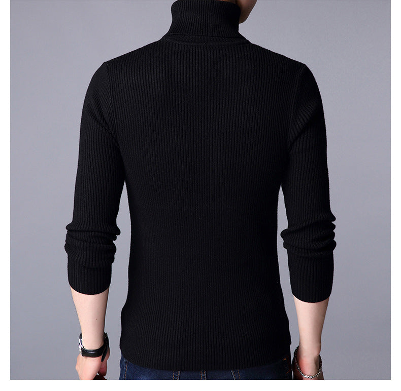 High Neck for Men in Black color | Stretchable and Stylish