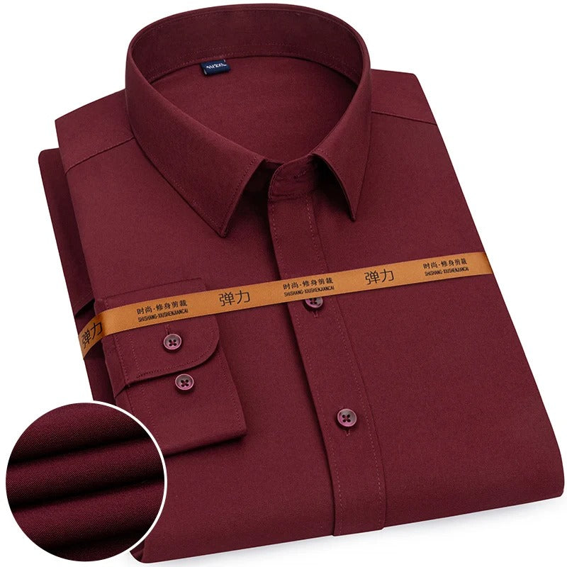 Dress to impress with our premium Dress Shirts collection | Maroon Color